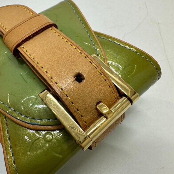 LOUIS VUITTON MonogramVernis Lafayette-Street Bangle Bracelet Green - Picture 5 of 11